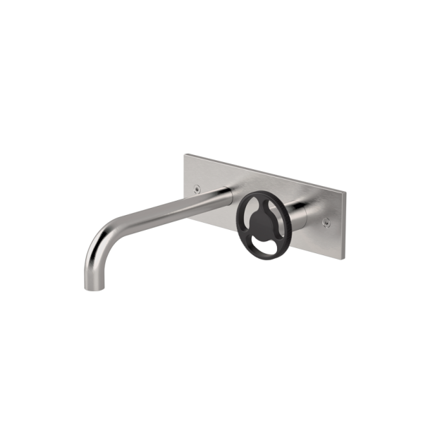 Wall-mounted basin mixer