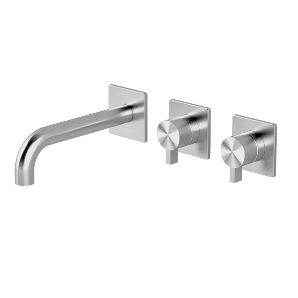 Horizontal bath set with 2-ways diverter