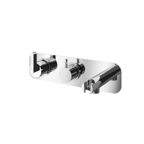 Horizontal manual shower mixer