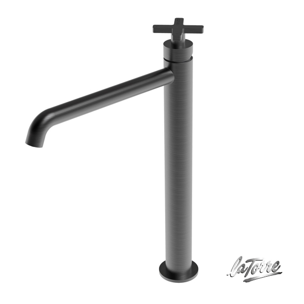 ΜΠΑΤ.ΝΙΠΤ.ΥΨΗΛΗ+ΒΑΛΒ.CLIC-CLAC ELLE CROSS LA TORRE BLACK BRUSHED