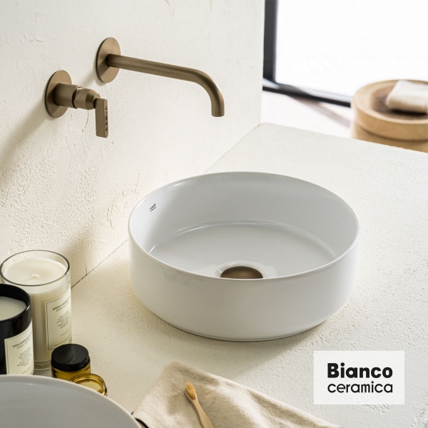 Νιπτήρας Πορσελάνης Φ36 Bianco Ceramica White