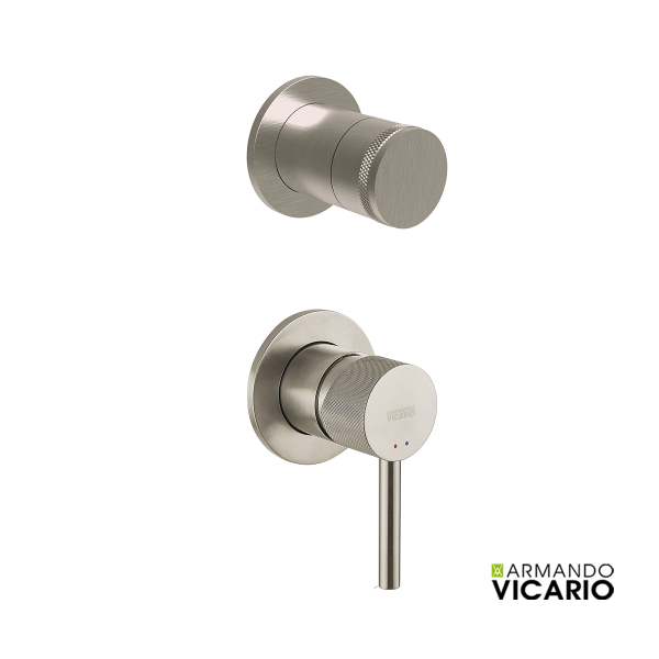 Μίκτης Εντοιχισμού 3 εξόδων INDUSTRIAL VICARIO, Inox Finish