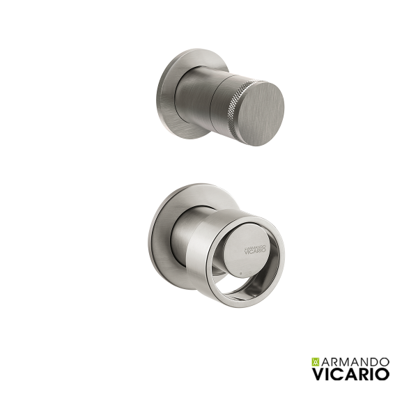 Μίκτης Εντοιχισμού 3 εξόδων HALO VICARIO, Inox Finish