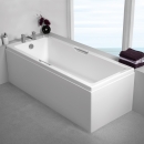 Μπανιέρα Ακρυλική Caronite QUANTUM INTEGRA 1700x750 με λαβές Chrome, Carron Bath White