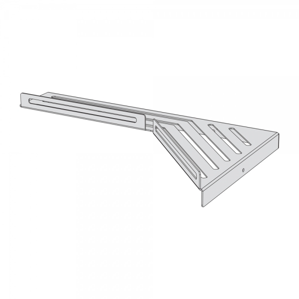 ΜΕΓΑΛΗ ΓΩΝΙΑΚΗ ΕΤΑΖΕΡΑ BRUSHED NIKEL
