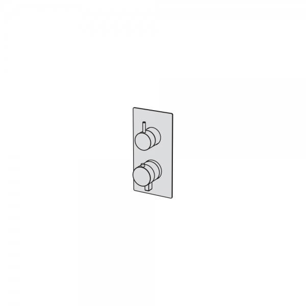  ΕΞΩΤΕΡΙΚΟ ΜΕΡΟΣ MULTIPLO MIKTH ΜΕ ΕΚΤΡΟΠΕΑ 2 ΕΞΟΔΩΝ SATIN BRASS