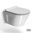 NORM/50 Swirlflush® White Glossy με κάλυμμα Super Slim Soft Close, GSI