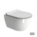 PURA/50 Swirlflush® White Glossy με κάλυμμα Super Slim Soft Close, GSI
