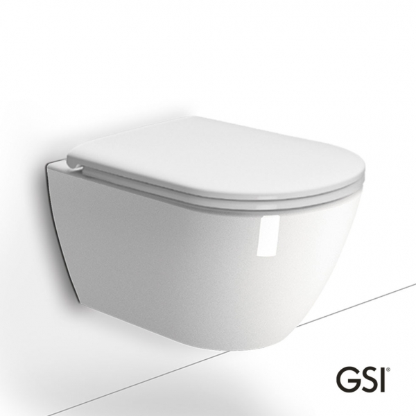 PURA/50 Swirlflush® White Glossy με κάλυμμα Soft Close, GSI