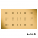 Κεφαλή Ντουζ Εντοιχισμού Οροφής 70x38 Almar Brushed Gold