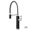 Μπαταρία Νεροχύτη HAPPY, GESSI Matt Black / Chrome