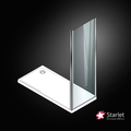  Fixed Side Panel Starlet 80 Adjustable Dimension From 77 To 79cm, Clear Chrome