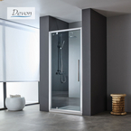 Pivot Shower Door 90, Height 195cm, Adjustable From 87 To 91cm, Devon Flow Clean Glass Chrome