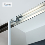 Sliding Shower Enclosure Door Noxx 100, Height 200cm, Adjustable From 97 To 99cm, Devon Clean Glass AISI304 Inox