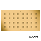 Κεφαλή Ντουζ Εντοιχισμού Οροφής 70x38 Almar Brushed Gold