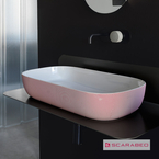 Plana Bathroom Furniture 80cm, Black Matt Without Washbasin, Scarabeo