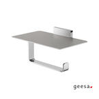 WC Roll Holder With Shelf 19x11.6 cm, CRAFT GEESA INOX Chrome