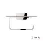 WC Roll Holder With Shelf 19x11.6 cm, CRAFT GEESA INOX Chrome