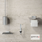 Χαρτοθήκη με Εταζέρα 19x11,6 εκ. CRAFT Geesa INOX Chrome