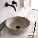 Glam Porcelain Washbasin Φ39 Scarabeo Sand