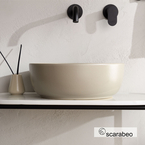 Glam Porcelain Washbasin Φ39 Scarabeo Sand