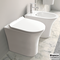 AIDA/52 Rimless Floor-Standing WC, With Soft Close Cover 9620SC, Bianco Ceramica White