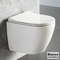 Wall-Hung WC VITO/48 With Slim Soft Close Cover 9250SC, Bianco Ceramica White