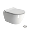 Wall-Hung WC Pura/50 Swirlflush With MS86SC Super Slim Soft Close Cover, GSI White