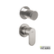 Μίκτης Εντοιχισμού 2 εξόδων SLIM VICARIO, Inox Finish