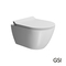 Wall-Hung WC Pura/50 Swirlflush With MS86SC Super Slim Soft Close Cover, White Matt