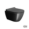 Wall-Hung WC Pura/50 Swirlflush With MS86SC Super Slim Soft Close Cover, GSI Ardesia