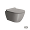 Wall-Hung WC Pura/50 Swirlflush With MS86SC Super Slim Soft Close Cover, GSI Tortora