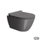 Wall-Hung WC Pura/50 Swirlflush With MS86SC Super Slim Soft Close Cover, GSI Bistro