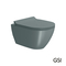 Wall-Hung WC Pura/50 Swirlflush With MS86SC Super Slim Soft Close Cover, GSI Agave