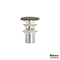 Pop-Up Waste Bianco Ceramica Taupe Matt Sink Valve