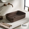 Porcelain Washbasin 50x36 Bianco Ceramica taupe Matt