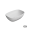 Porcelain Washbasin Nubes 50x35 GSI White Matt