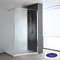 IWIS Walk-In 100 Shower Glass Screen, Adjustable From 97 To 99 cm, Devon Fluted Clean Glass Chrome
