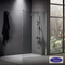 IWIS Walk-In 60 Shower Glass Screen, Adjustable From 57 To 59 cm, Devon Clean Glass Chrome