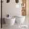 Wall-Hung WC MOON/50.5 Clean-Flush With Slim Soft Close Cover, Scarabeo White