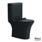 Close Coupled WC AIDA/65 Rimless, Wall Outlet, With Slim Soft Close Cover 9620SC, Bianco Ceramica Black Matt