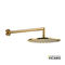Κεφαλή Ντους BRASS Φ25εκ. με μπράτσο τοίχου, VICARIO Gold Brushed