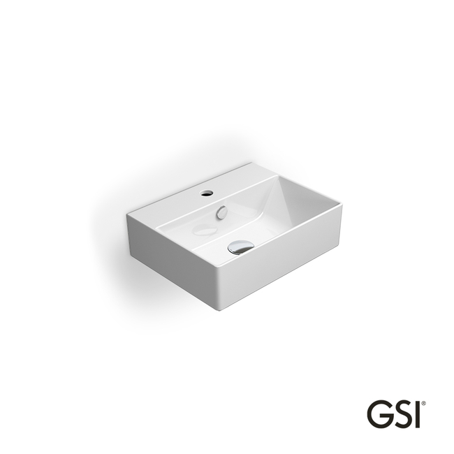Νιπτήρας Πορσελάνης Kube-X 45x35 (1 οπή) GSI White