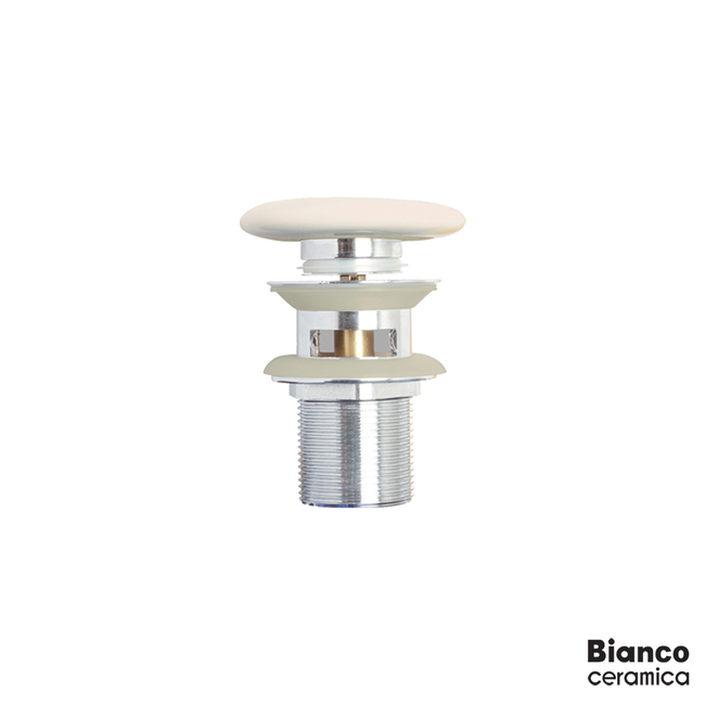 Pop-Up Waste Bianco Ceramica Ivory Sink Valve