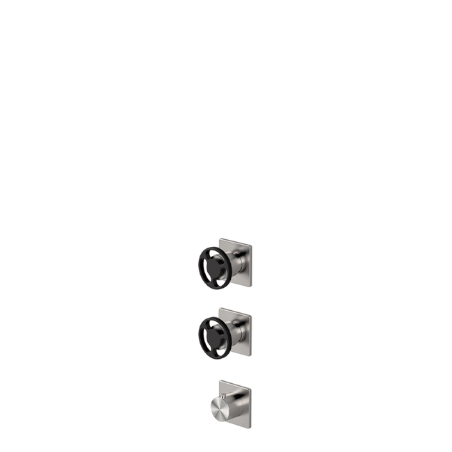 Thermostatic mixer with 2 manifolds