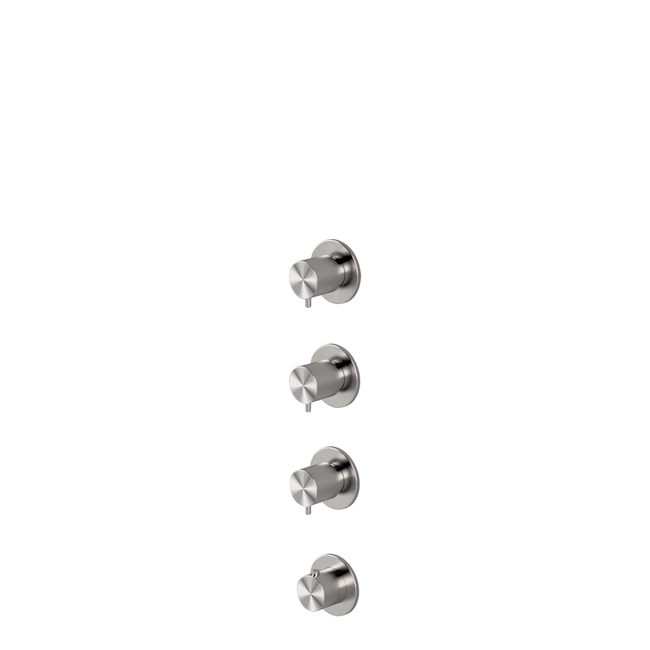 Thermostatic mixer with 3 manifolds