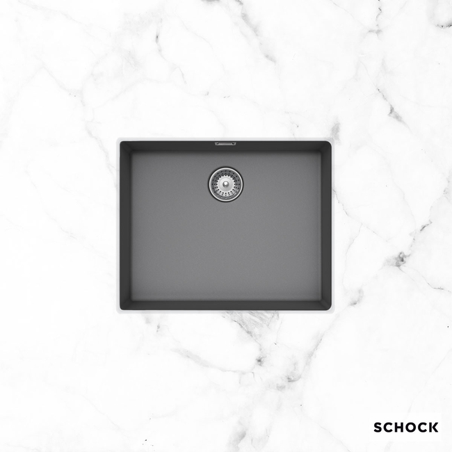 MANHATTAN SCHOCK CRISTALITE Granite Kitchen Sink Undermount 55.6x45.6 Croma Granite