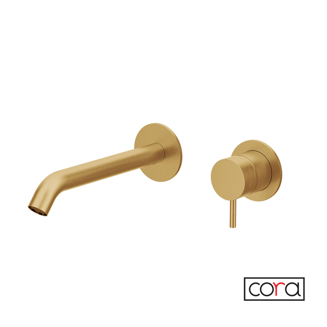 Cosmo Built-In Washbasin Mixer PVD Gold Brushed Stainless Steel 316L