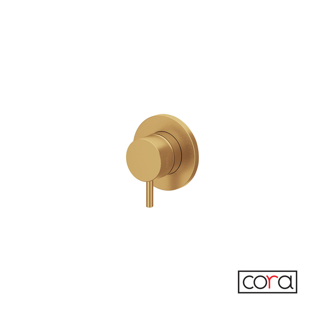 2 or 3 Way Diverter For Built-In Shower System, Cosmo PVD Gold Brushed Inox