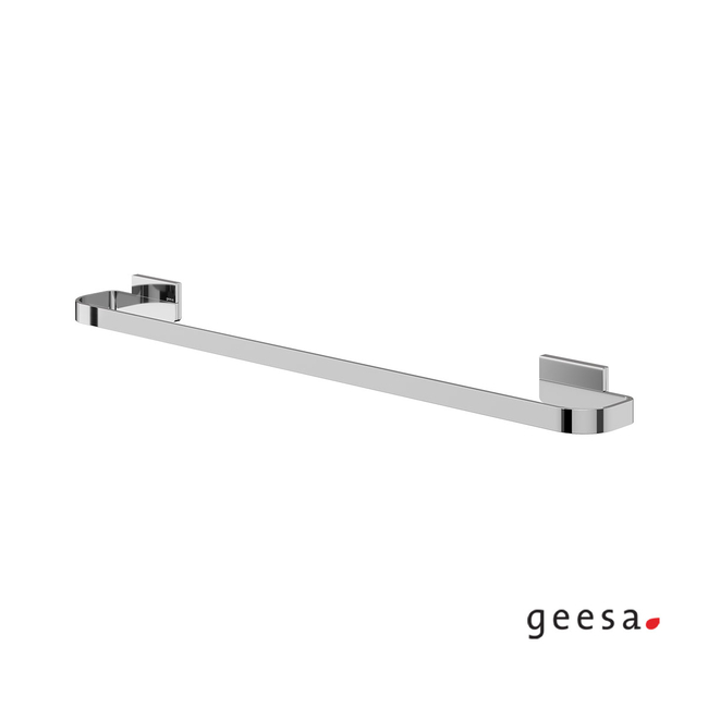 Towel Rail Warmer FixedSingle 60cm From The CRAFT GEESA Inox Chrome Series